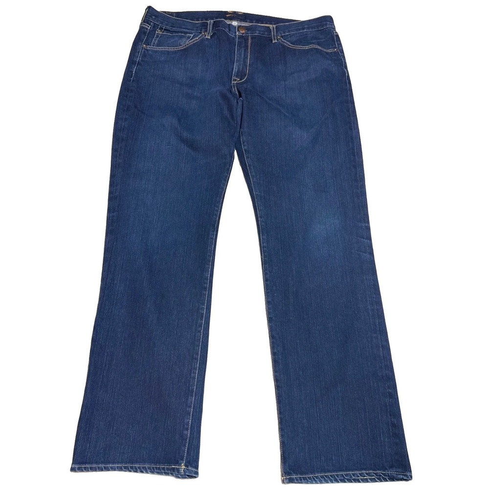 Agave Denim Gringo Jeans 40 Classic Straight Dark Wash Blue Cotton Flex USA Made